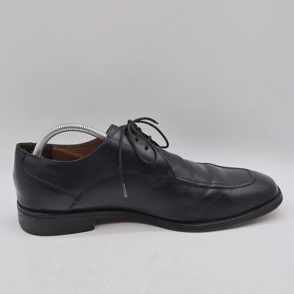 Cole Haan Shoes Mens Size 11 Black Leather Lace Up Dress‎ Derby Apron Toe C07140